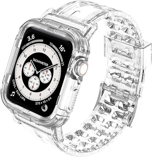 Pasek Apple Watch 41mm 40mm 38mm przezroczysty