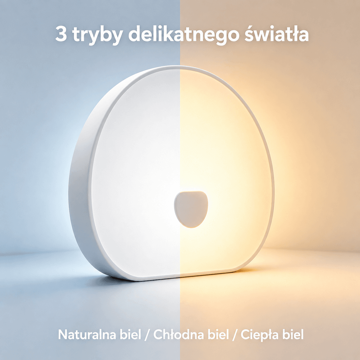 Lampka nocna z białym szumem