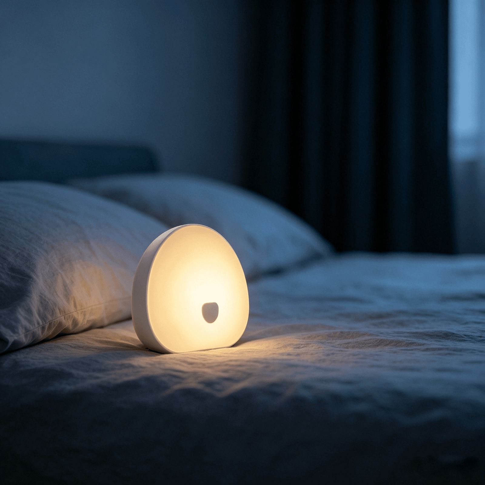 Lampka nocna z białym szumem