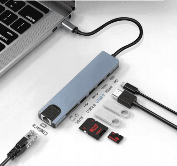 USB-C 8-w-1 HDMI 4K SD Macbook